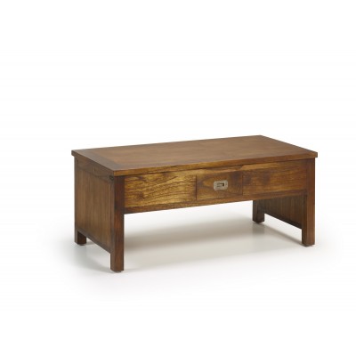 Mesa de Centro elevable Laos de Madera con 2 cajones  de 110x56 cm