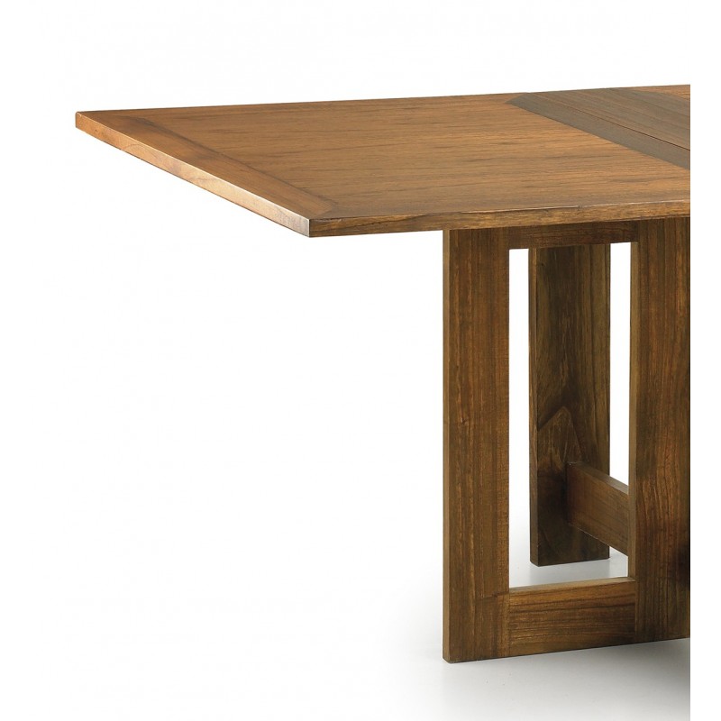 Mesa de comedor plegable de jardín 120x70 cm madera color claro - Java  Light - Kerama