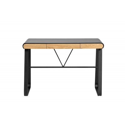 Mesa Escritorio Murano 3C de 110 cm Negro / Roble