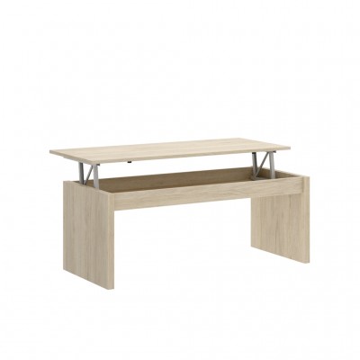 Mesa de Centro Elevable Essen Acabado Roble Natural de 102x50x43 cm