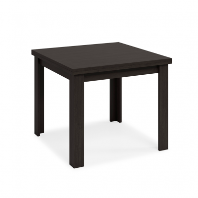 Mesa comedor Kata tipo libro de 90x90 cm Acabada Azabache