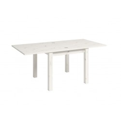 Mesa de Comedor Xenia de 90x90 cm Extensible tipo libro a 180 cm Abierta Acabado Albian