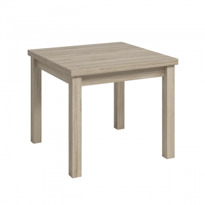 Mesa de Comedor Xenia de 90x90 cm Extensible tipo libro a 180 cm Acabado Roble Natural